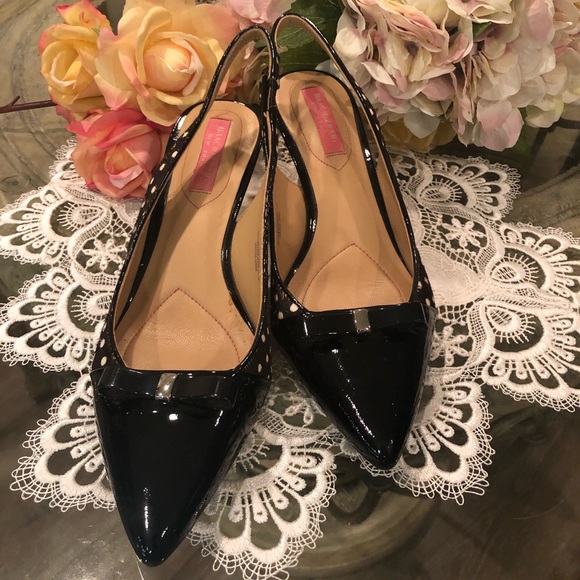 Isaac Misrahi, size 7.5 polka  dot , black and white - Picture 1 of 3